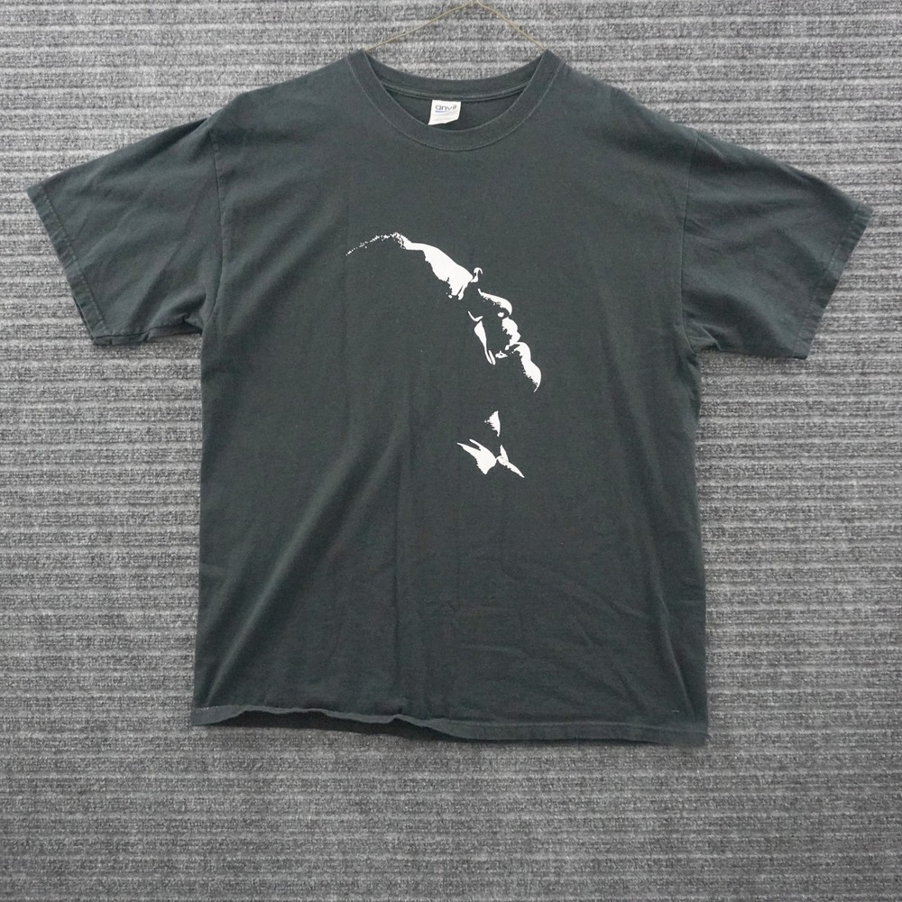 Vintage 2004 Ray Charles T Shirt Mens XL Black Graphic Movie Promo Jamie Foxx